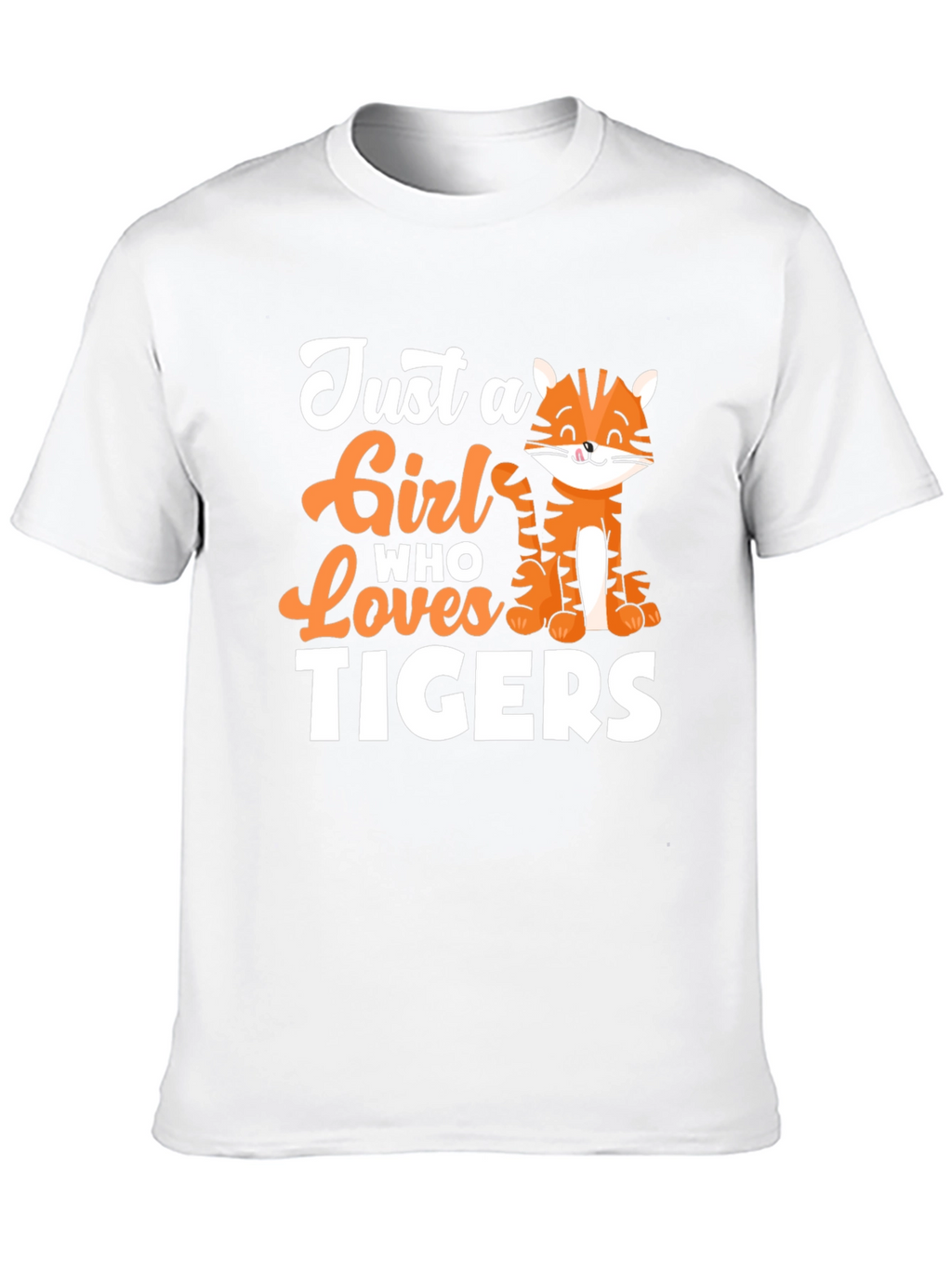 Just a Girl Who Loves Tigers Graphic Tee