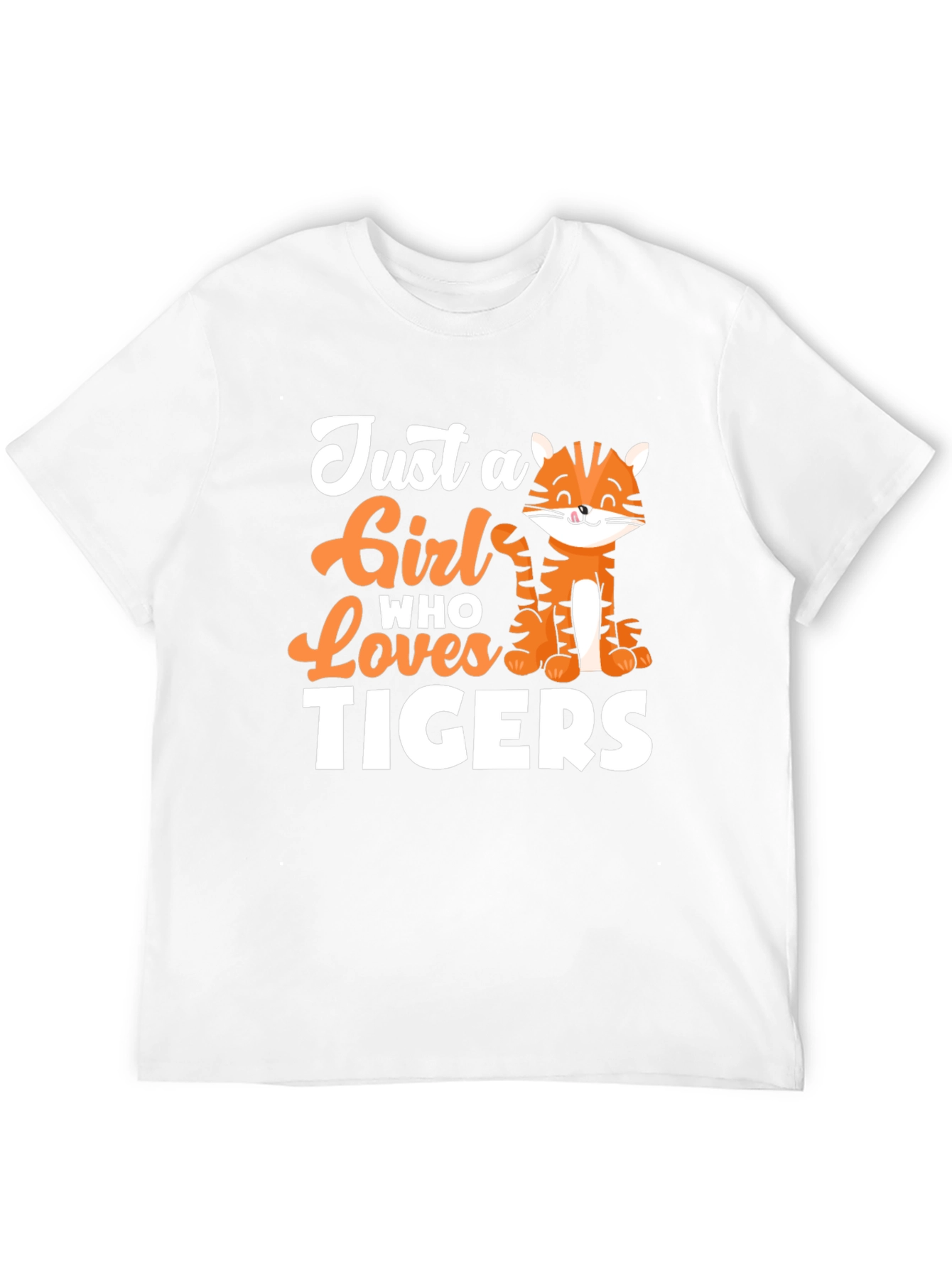 Just a Girl Who Loves Tigers Graphic Tee