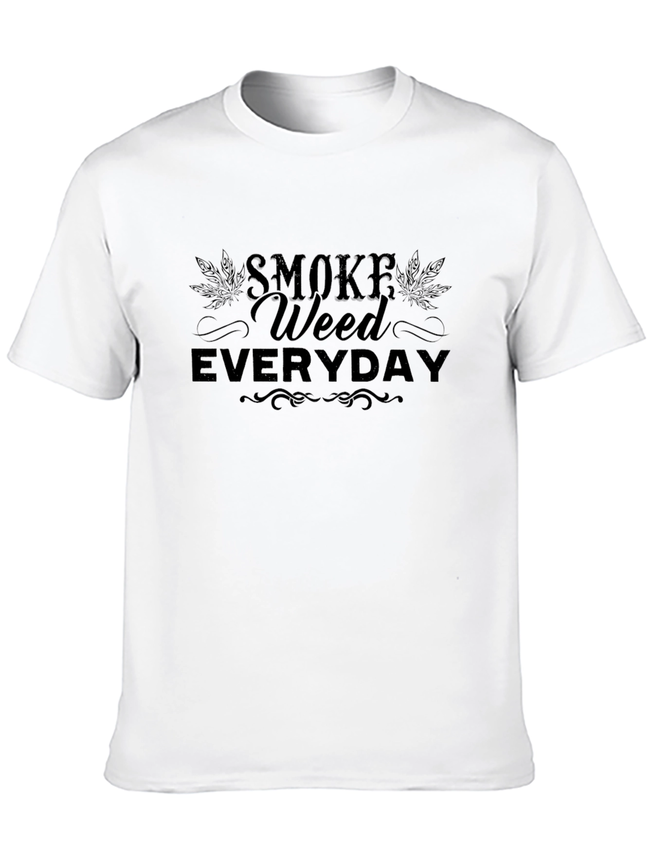 Smoke Weed Everyday Black Graphic Tee