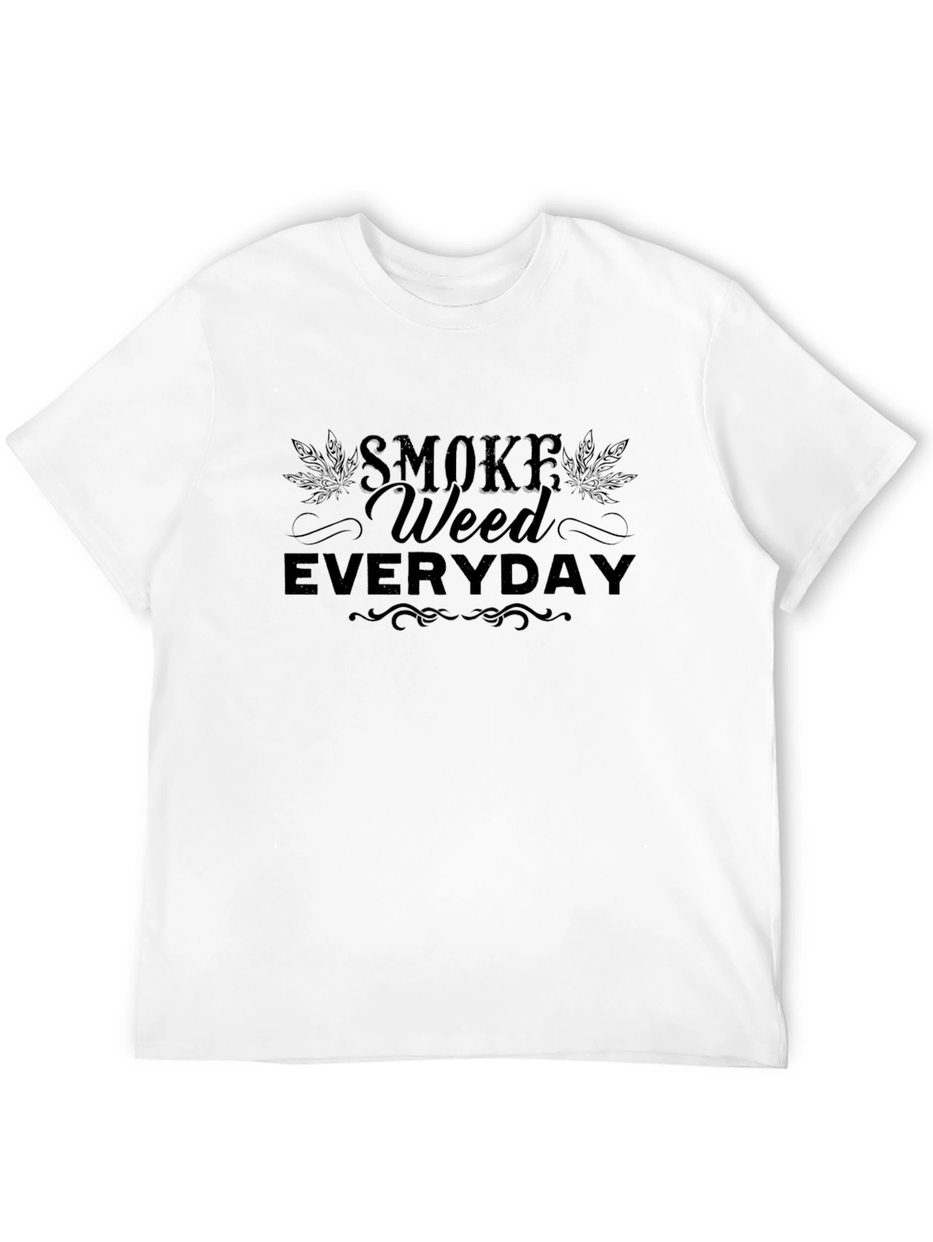 Smoke Weed Everyday Black Graphic Tee
