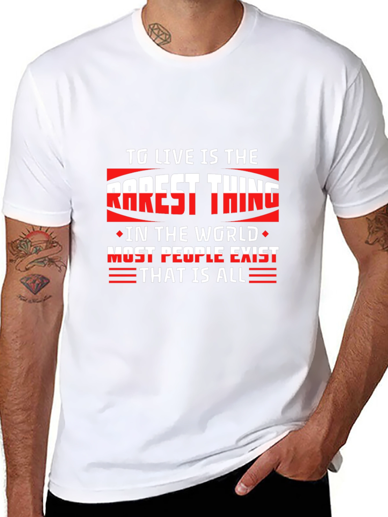 Motivational Quote Black T-Shirt