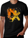 Abstract Record Player Graphic T-Shirt