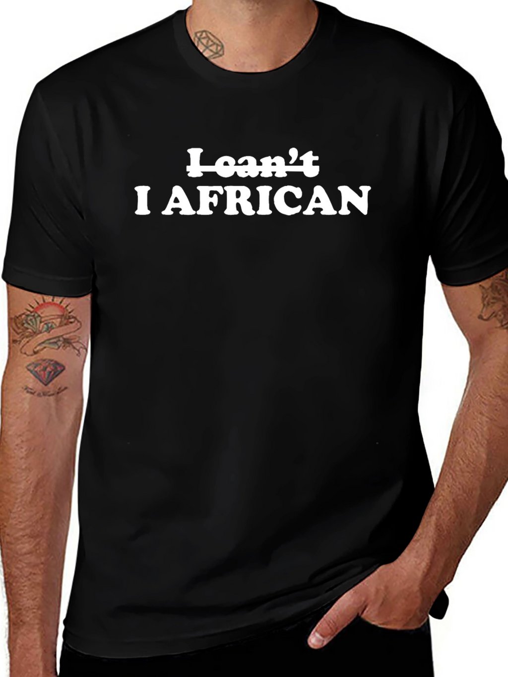 I Cant I African Mens T-Shirt