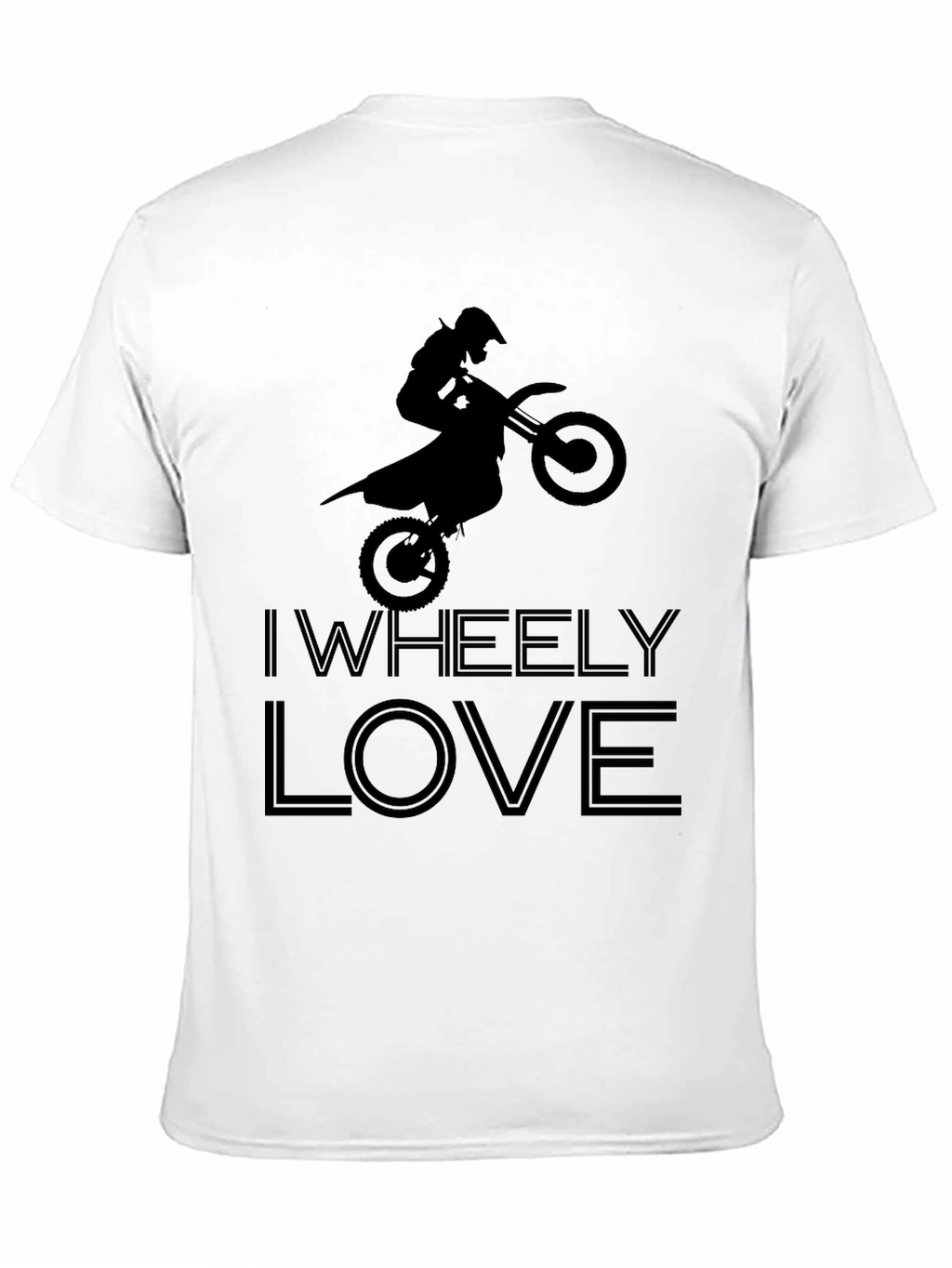 I WHEELY LOVE - Black Graphic T-Shirt