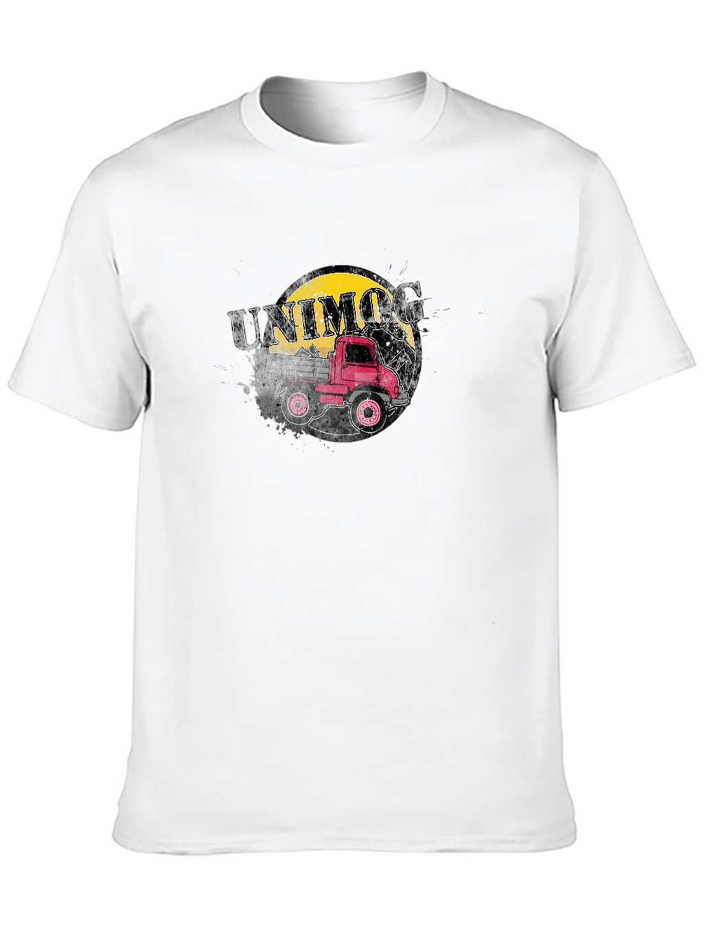 Unimog Truck Graphic Tee - Black Cotton T-Shirt