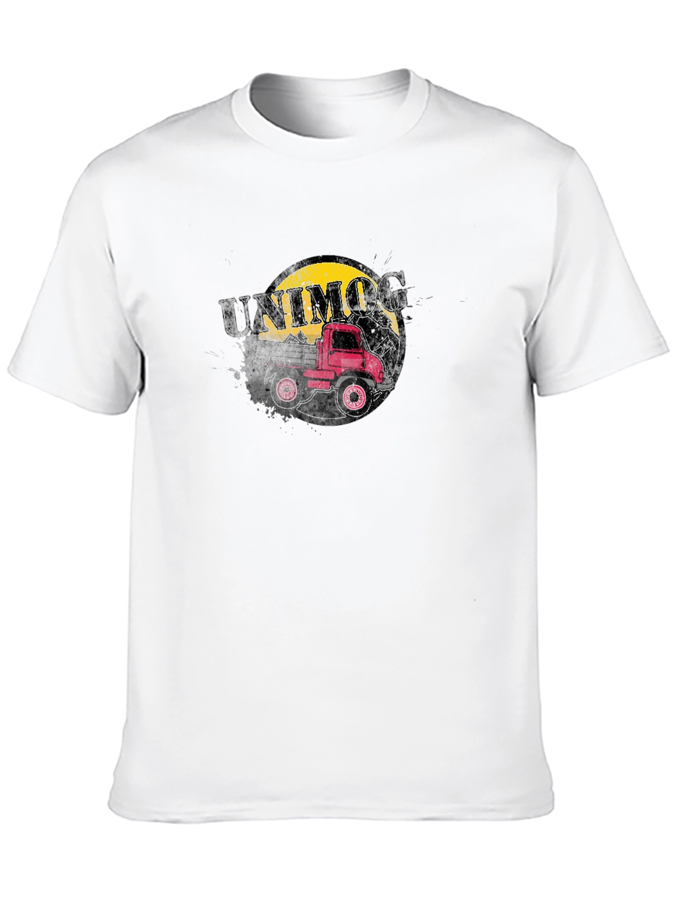 Unimog Truck Graphic Tee - Black Cotton T-Shirt