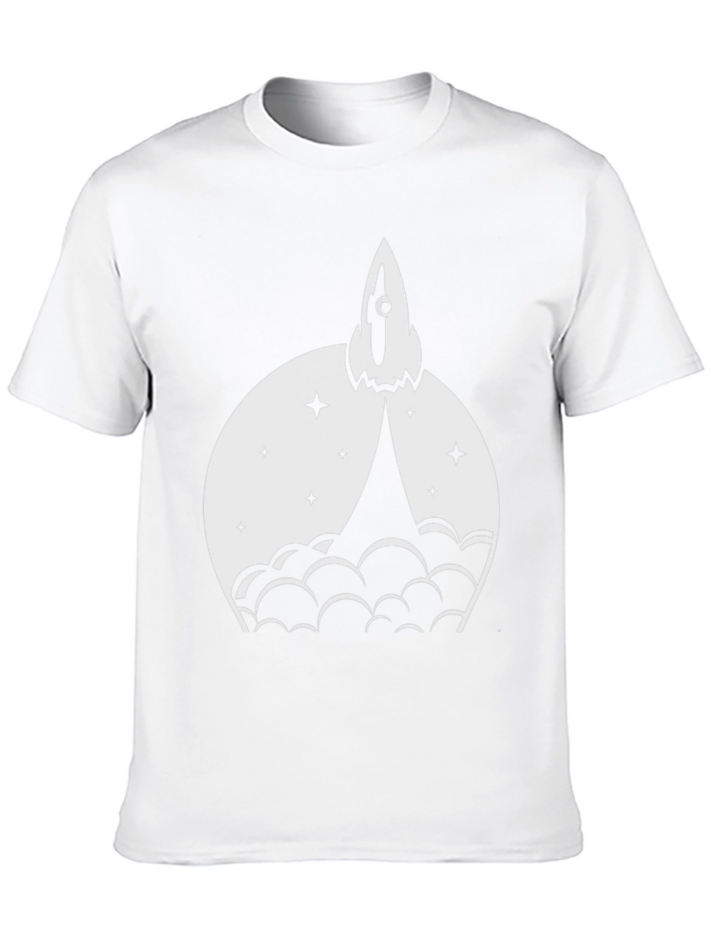 Rocket Launch Graphic Tee - Black Cotton Blend
