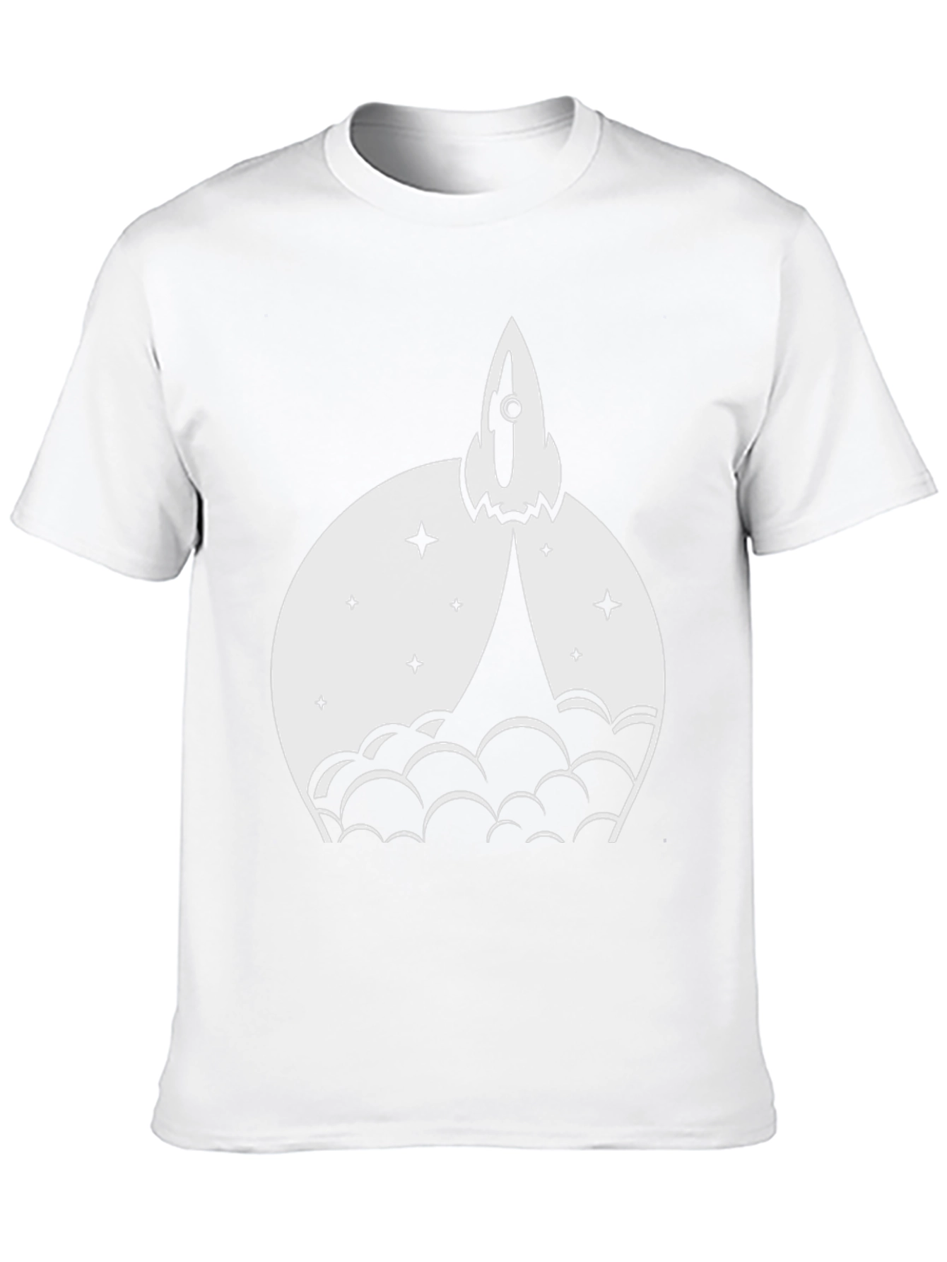 Rocket Launch Graphic Tee - Black Cotton Blend