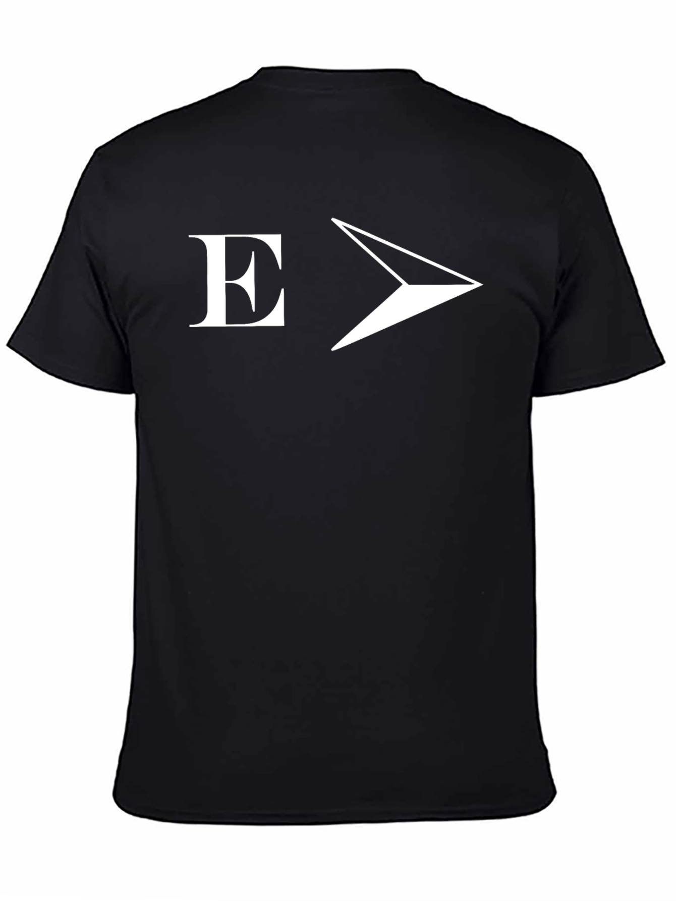 E Go Forward Tee - Black Cotton Graphic T-Shirt
