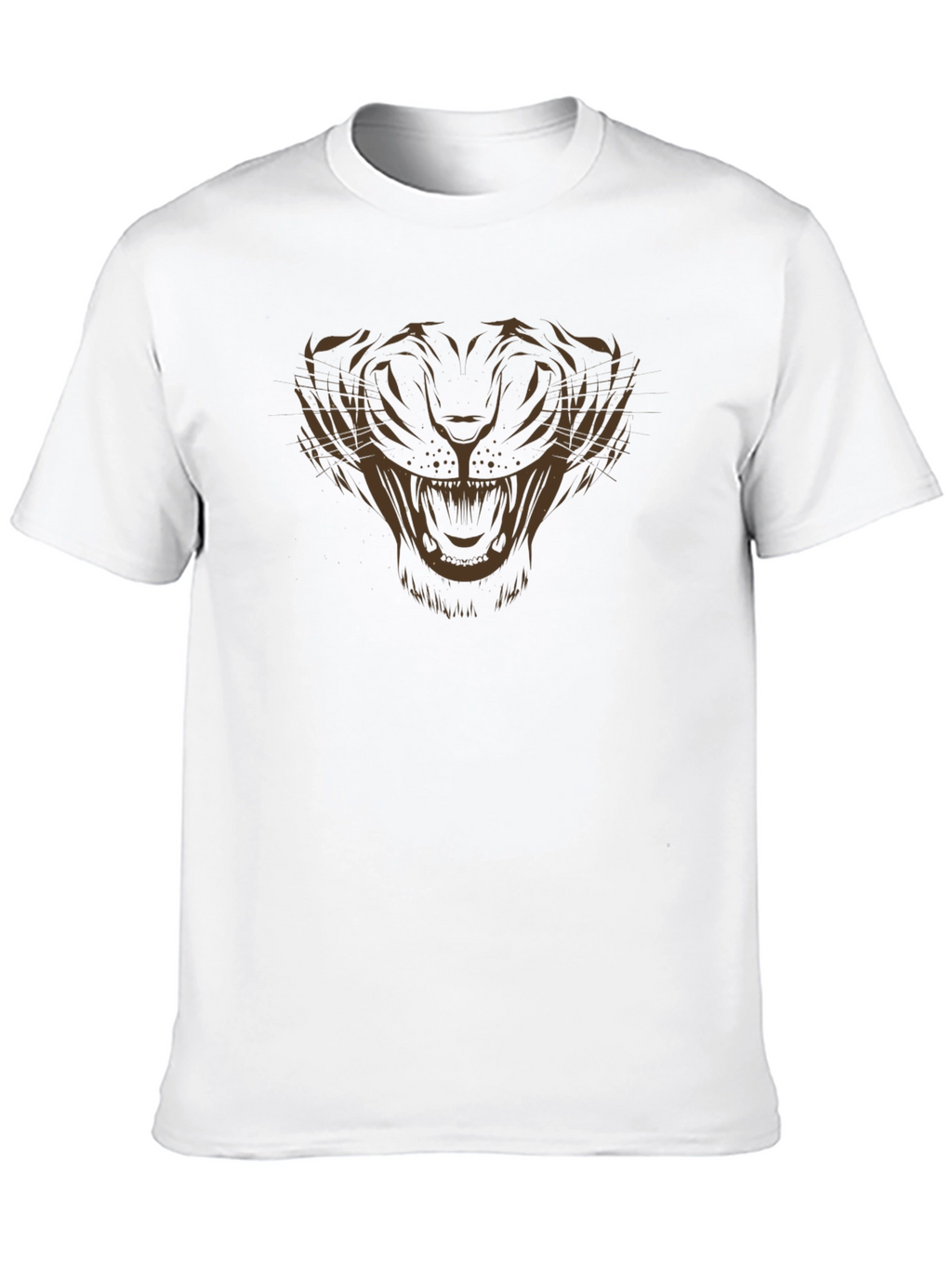 Mens Black Tiger Graphic Tee