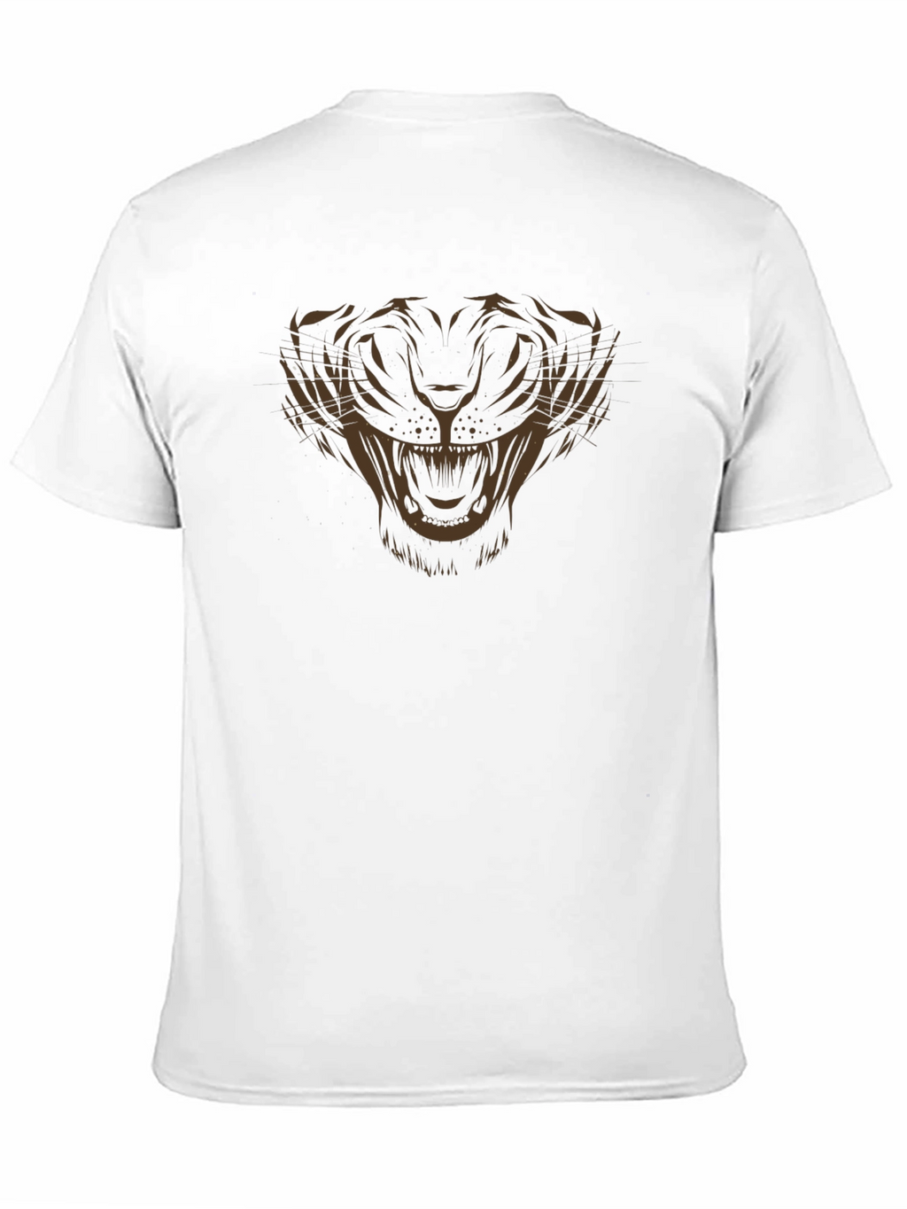 Mens Black Tiger Graphic Tee