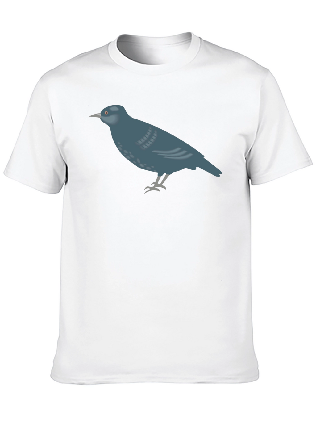 Bird Graphic Tee - Casual Black T-Shirt