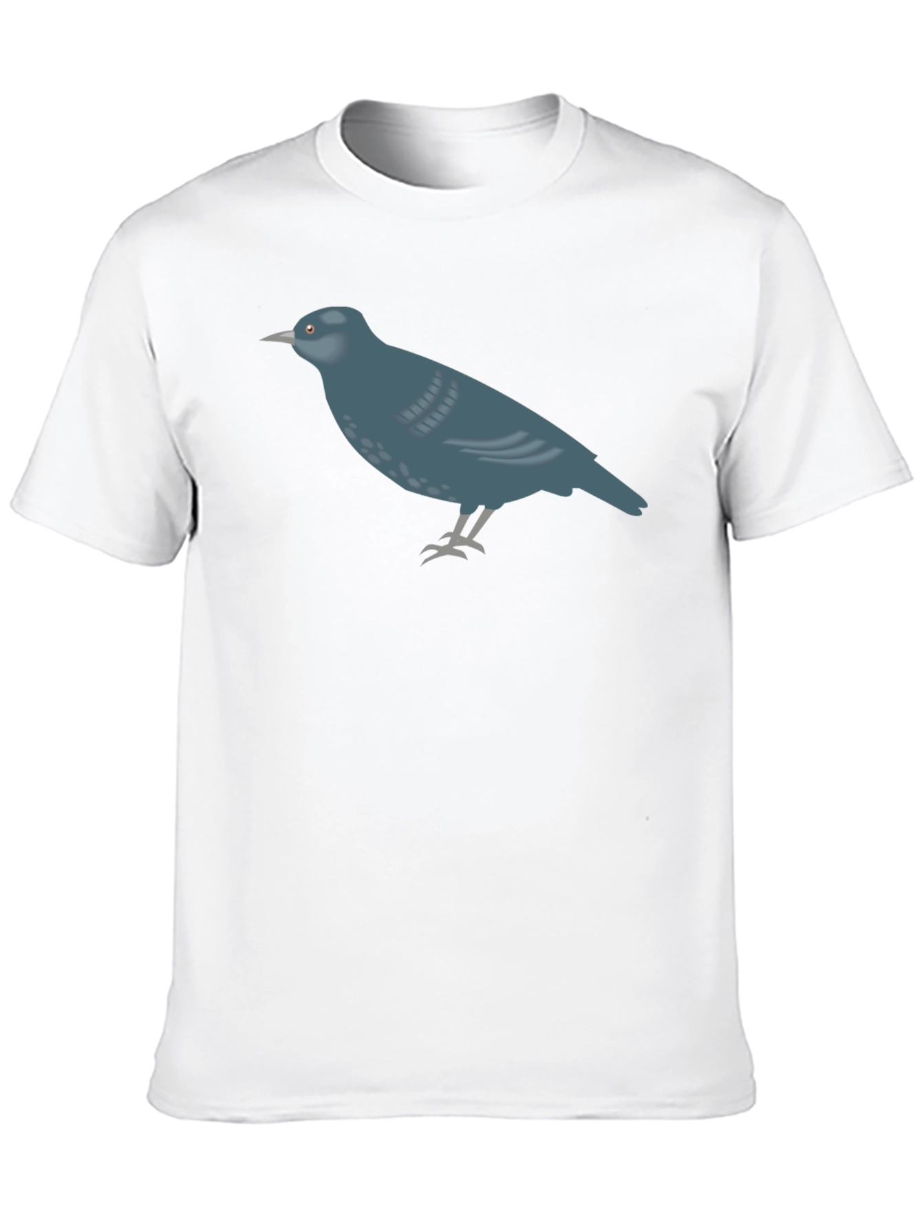 Bird Graphic Tee - Casual Black T-Shirt