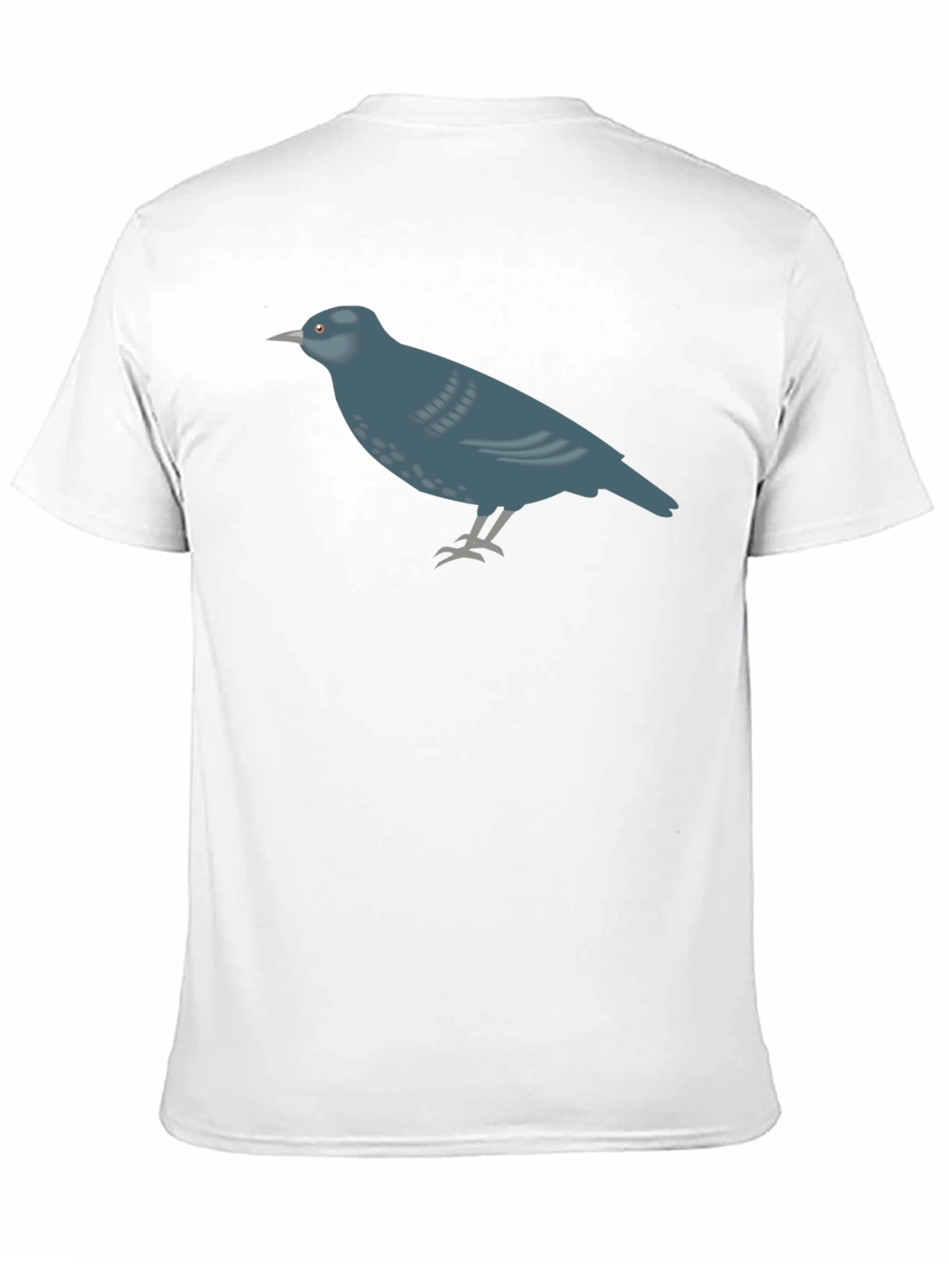 Bird Graphic Tee - Casual Black T-Shirt