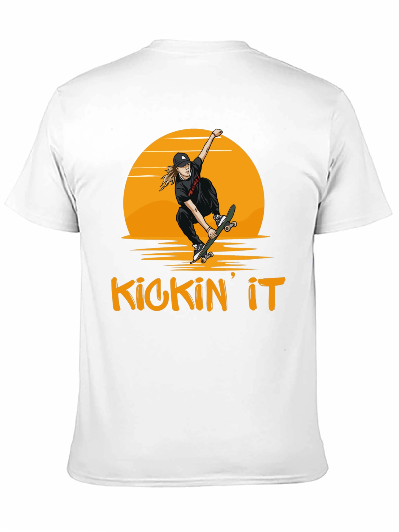Kickin It Skateboard Graphic T-Shirt