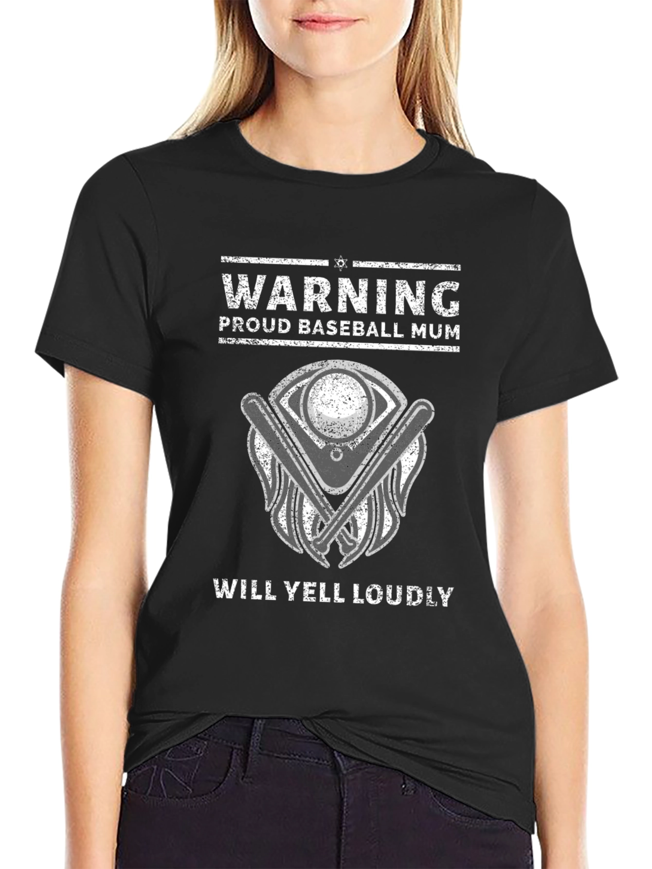 Proud Baseball Mum T-Shirt