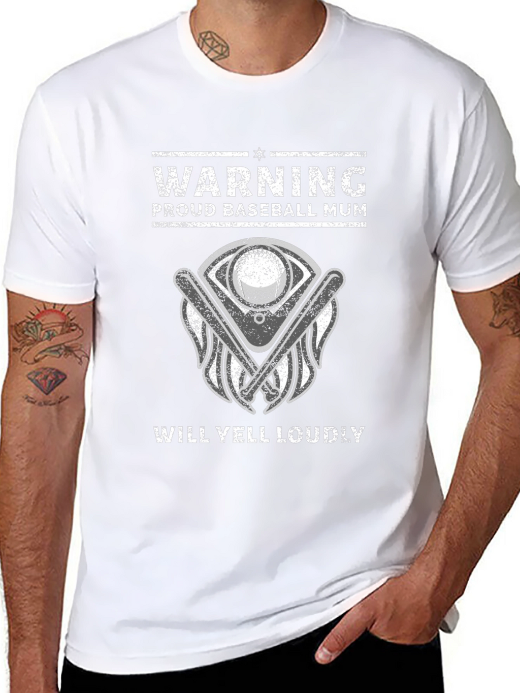 Proud Baseball Mum T-Shirt