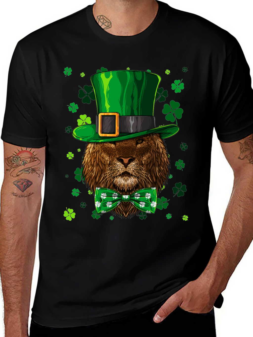 St. Patricks Day Lion Graphic Tee