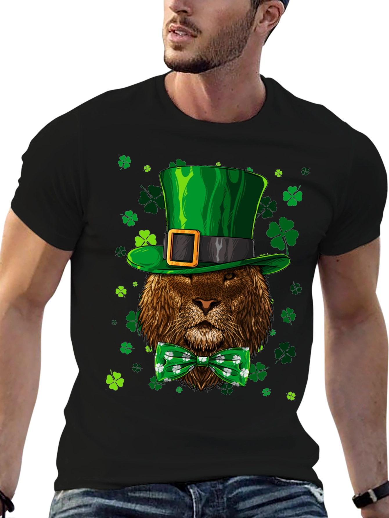 St. Patricks Day Lion Graphic Tee