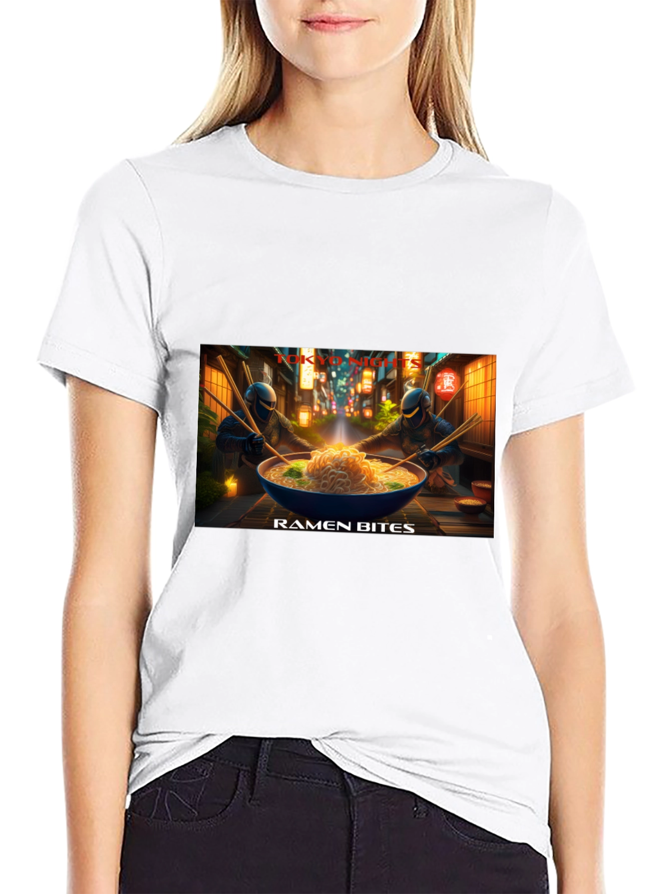 Ramen Bites Graphic Tee - Ninja Style Comfort