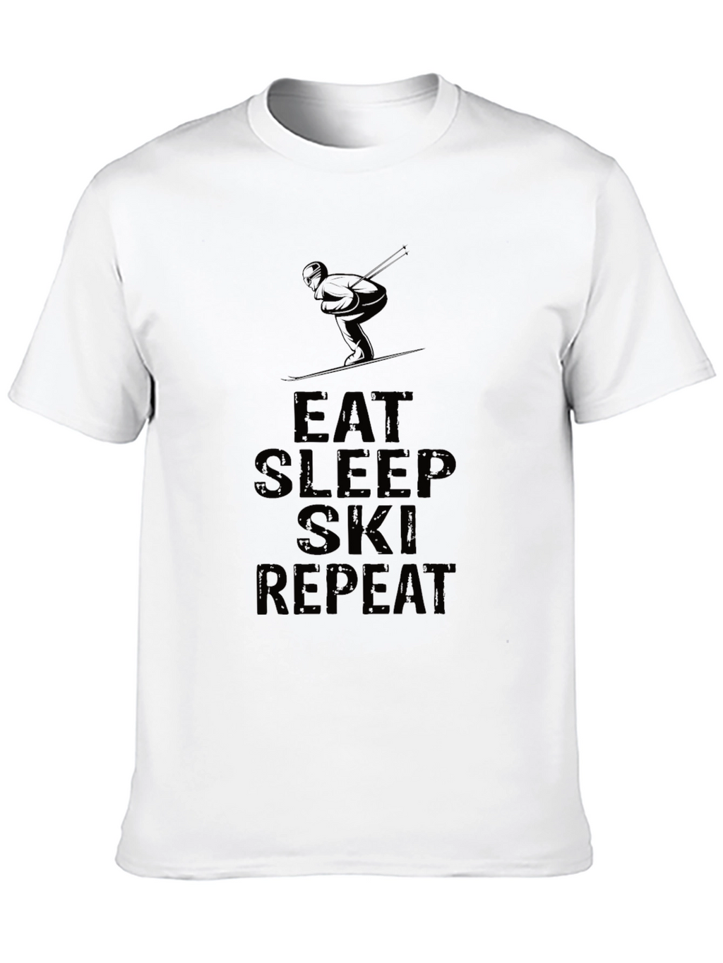 Eat Sleep Ski Repeat Graphic T-Shirt
