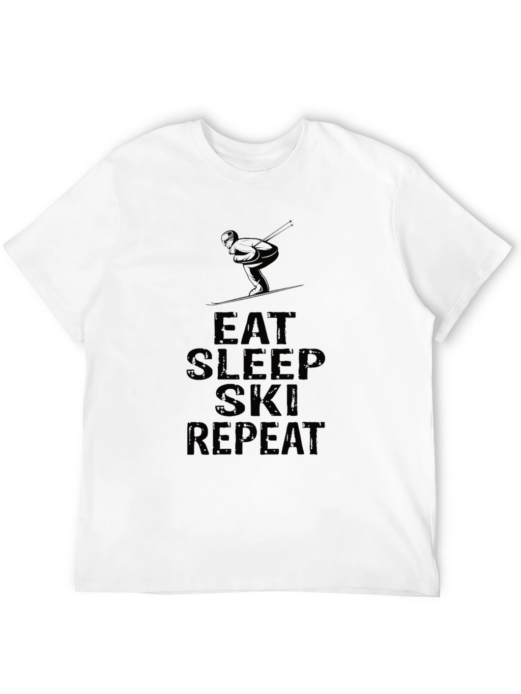 Eat Sleep Ski Repeat Graphic T-Shirt