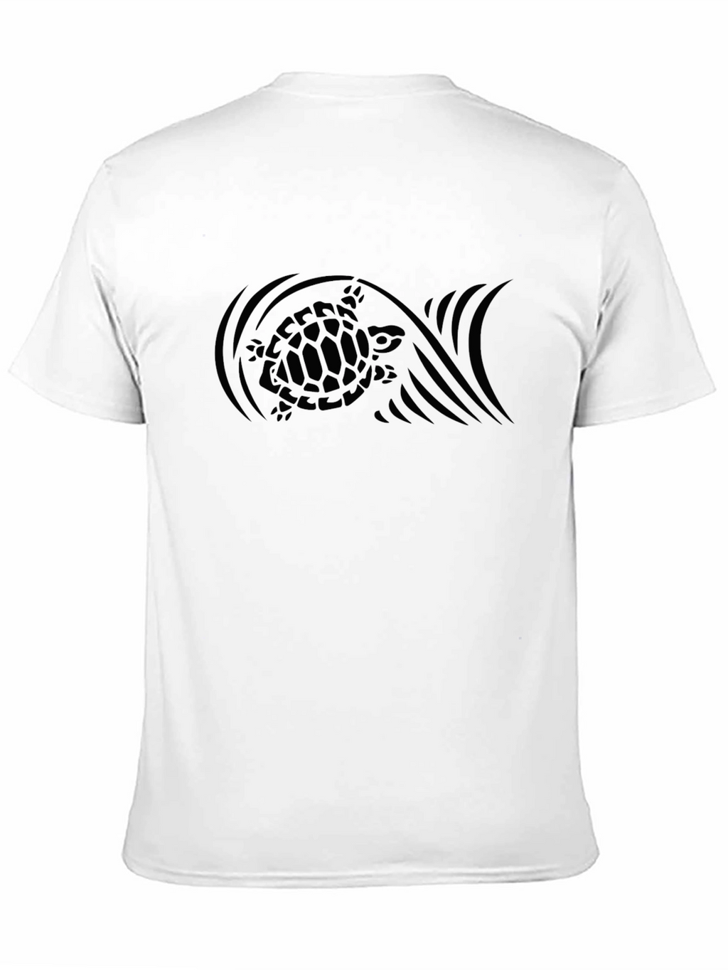 Mens Black Turtle Graphic T-Shirt