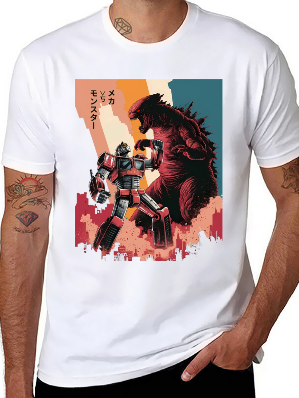 Monster vs Mecha T-Shirt