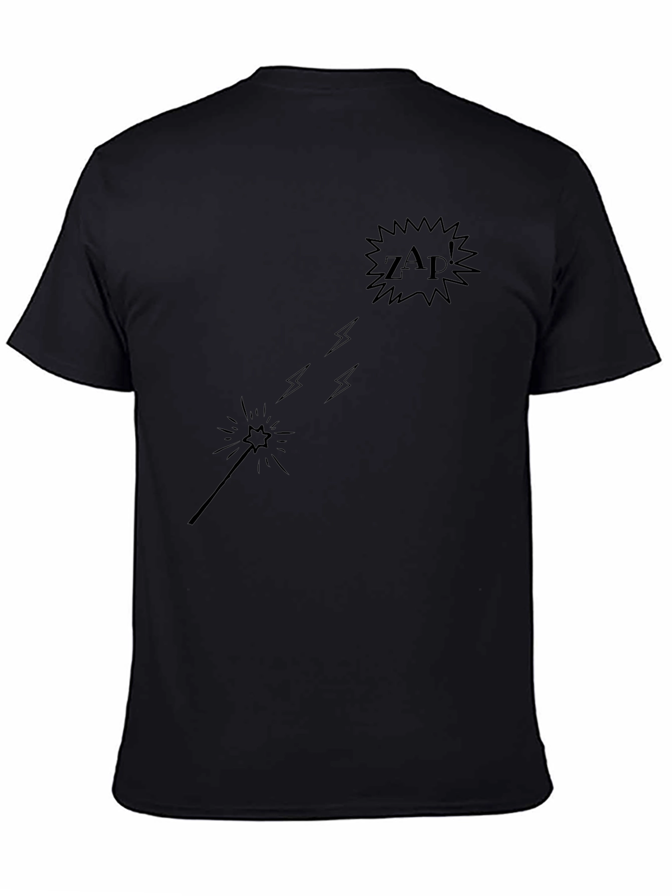 Magic Wand ZAP! Graphic Black Tee