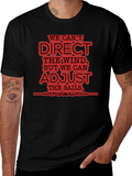 Adjust Sails Graphic Tee Motivational Black T-Shirt