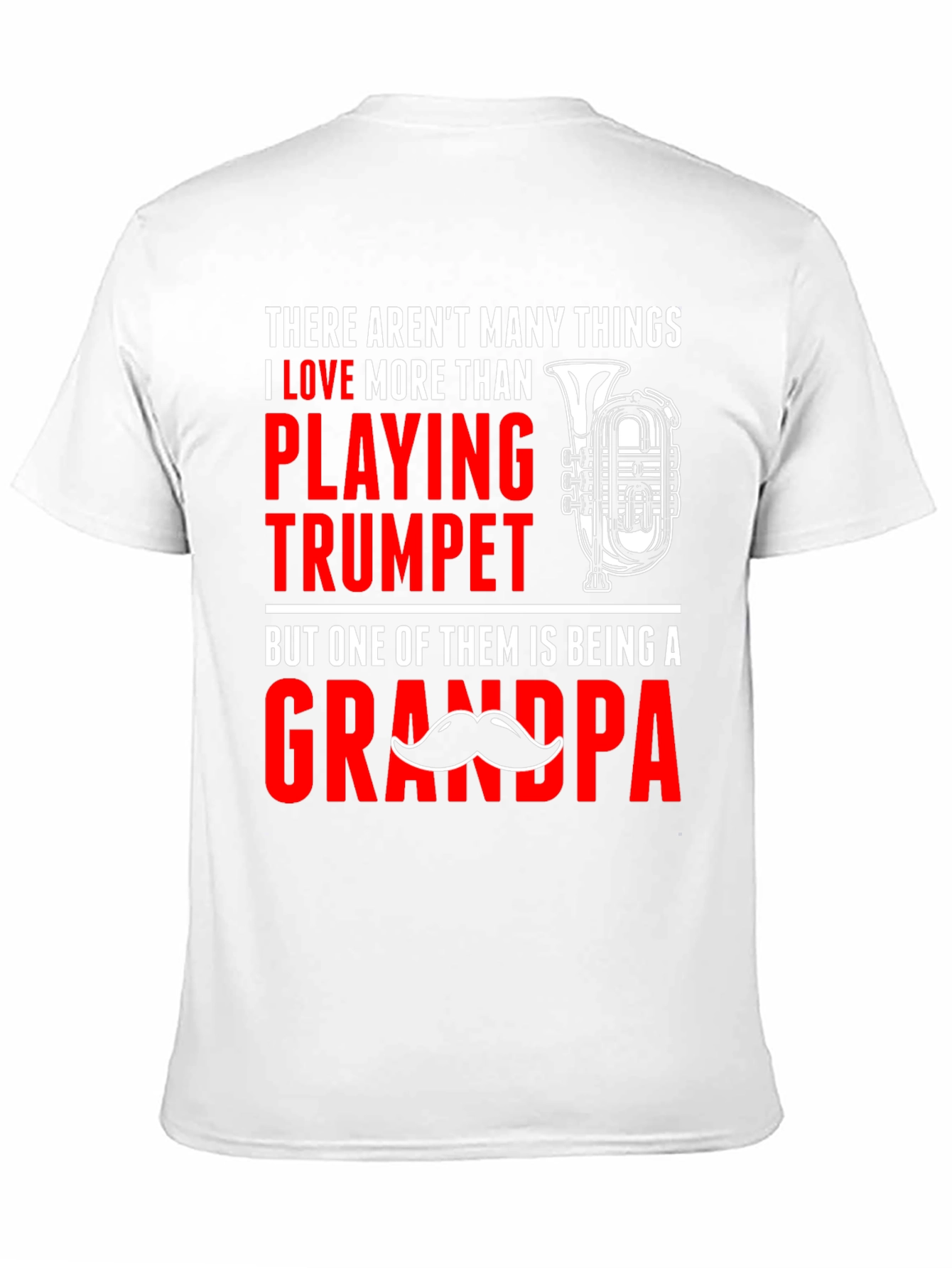 Trumpet Playing Grandpa T-Shirt