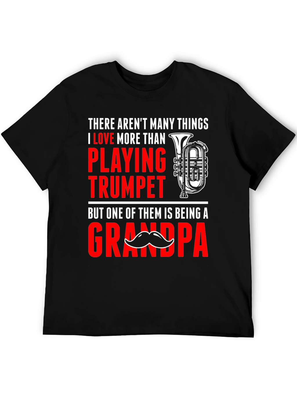 Trumpet Playing Grandpa T-Shirt
