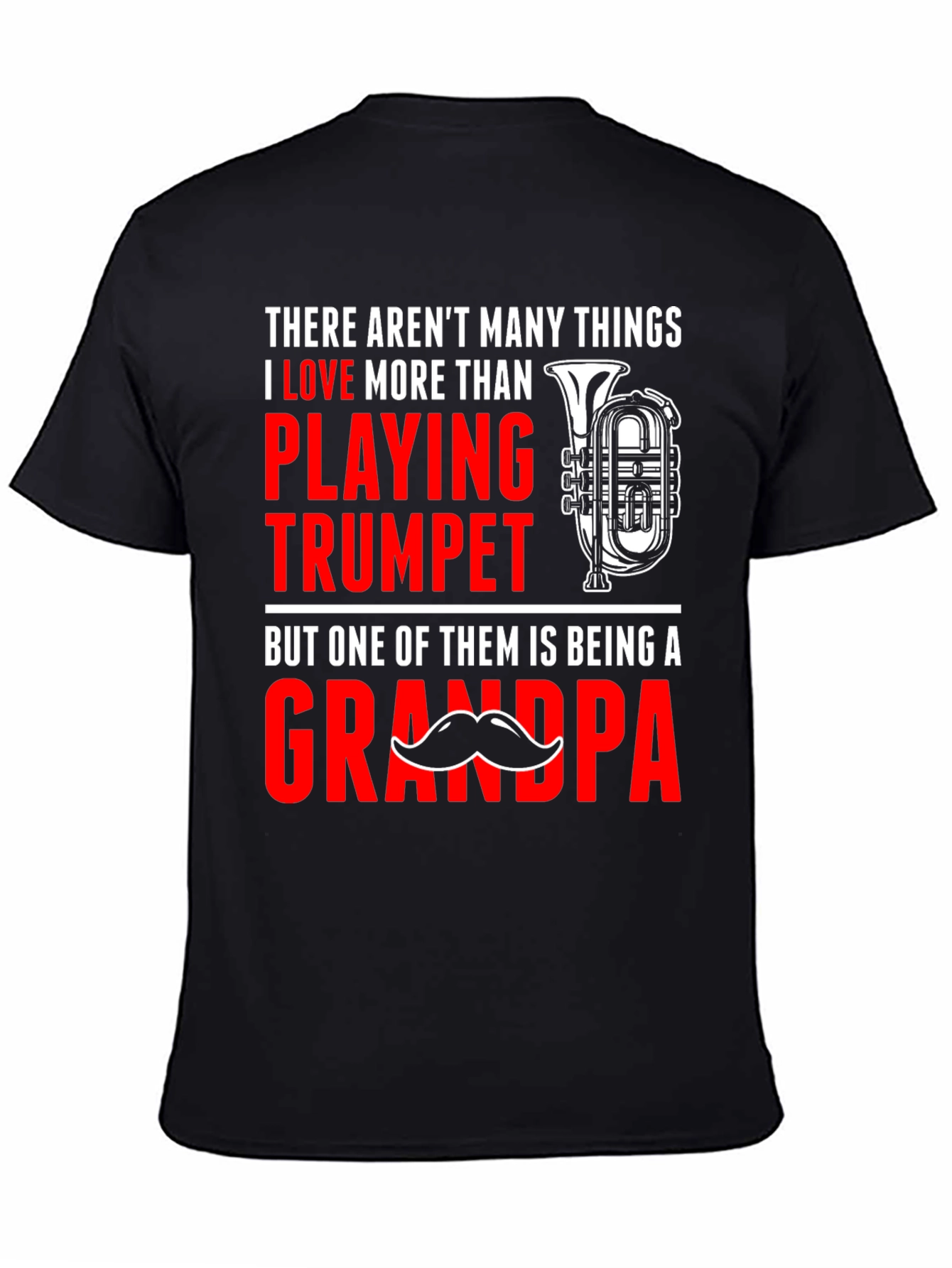 Trumpet Playing Grandpa T-Shirt