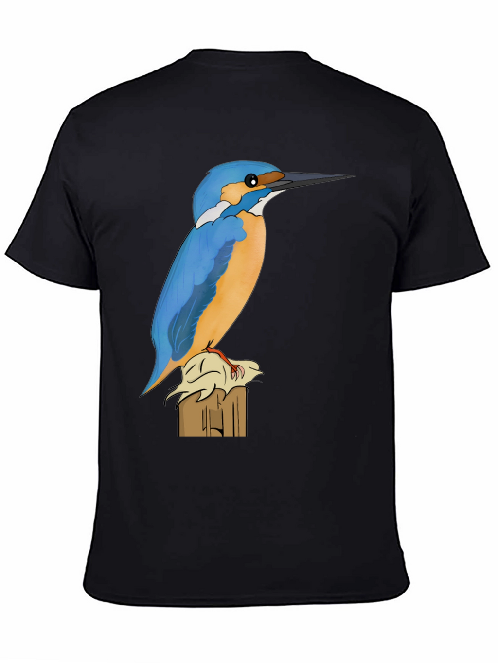 Kingfisher Bird Graphic Tee - Nature Lovers Shirt