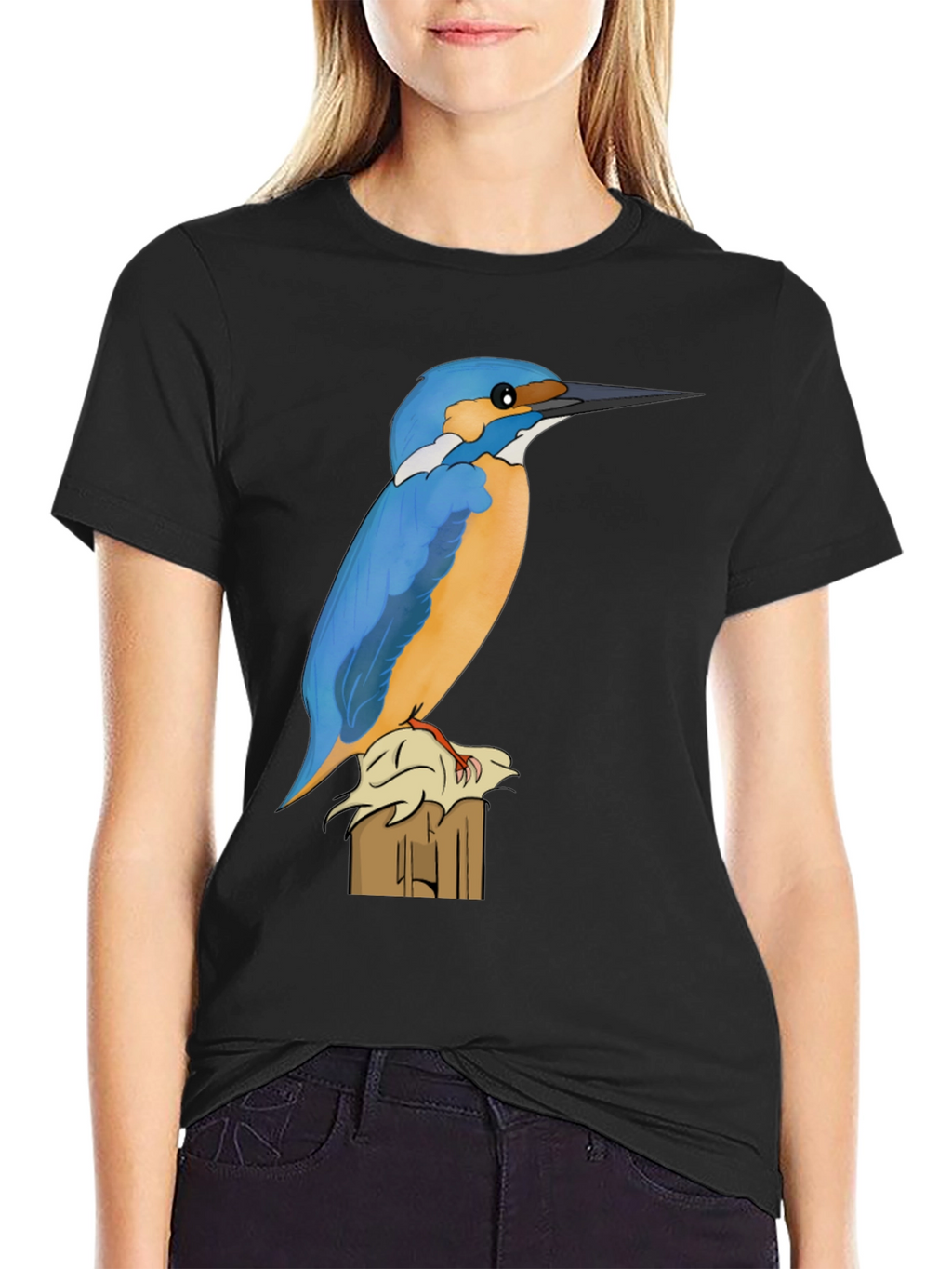 Kingfisher Bird Graphic Tee - Nature Lovers Shirt