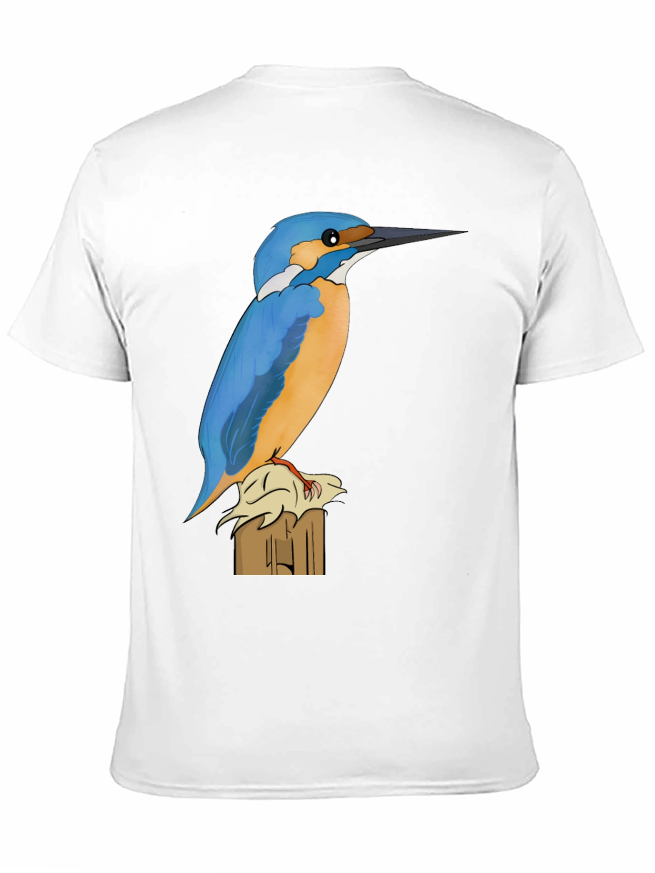 Kingfisher Bird Graphic Tee - Nature Lovers Shirt