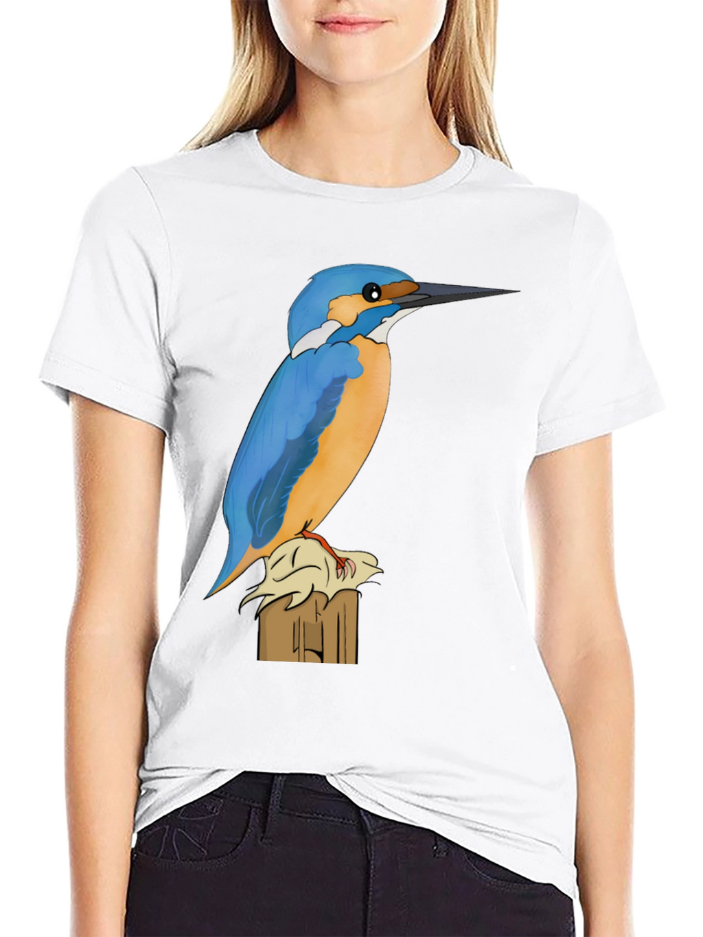 Kingfisher Bird Graphic Tee - Nature Lovers Shirt