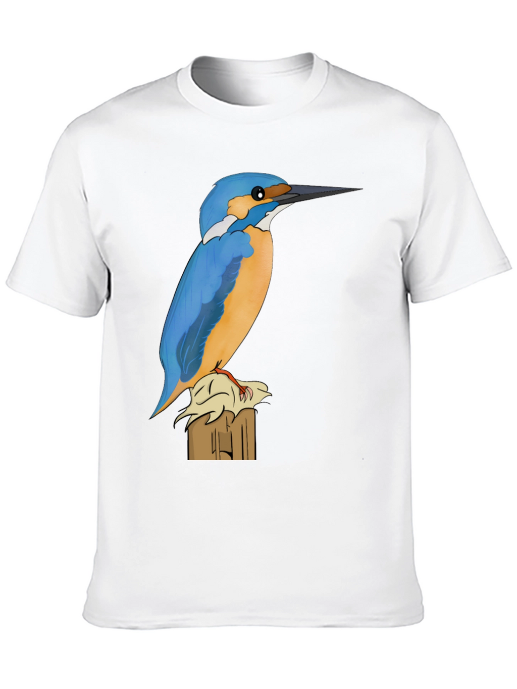 Kingfisher Bird Graphic Tee - Nature Lovers Shirt