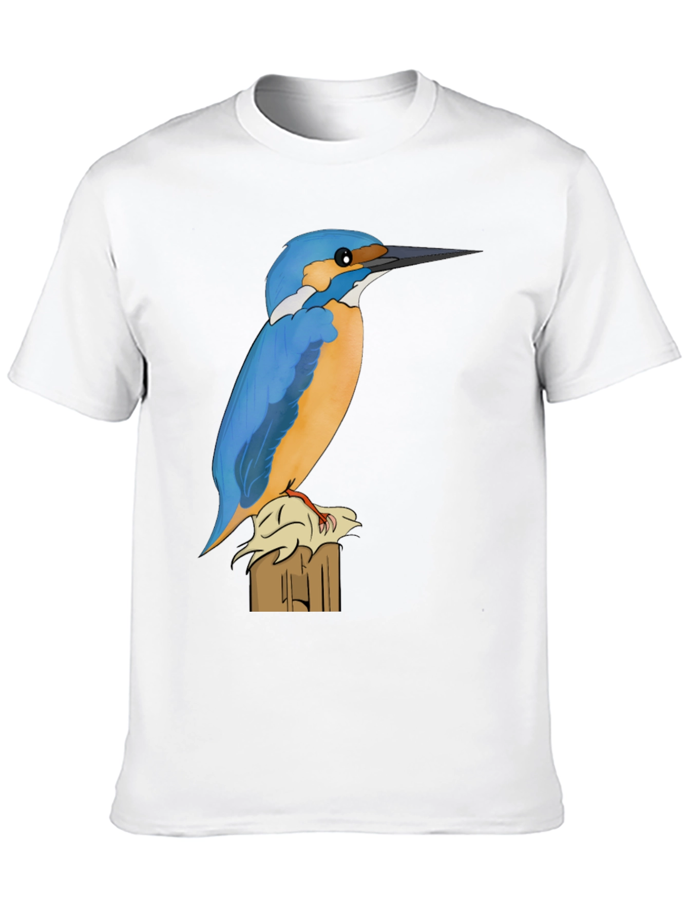 Kingfisher Bird Graphic Tee - Nature Lovers Shirt