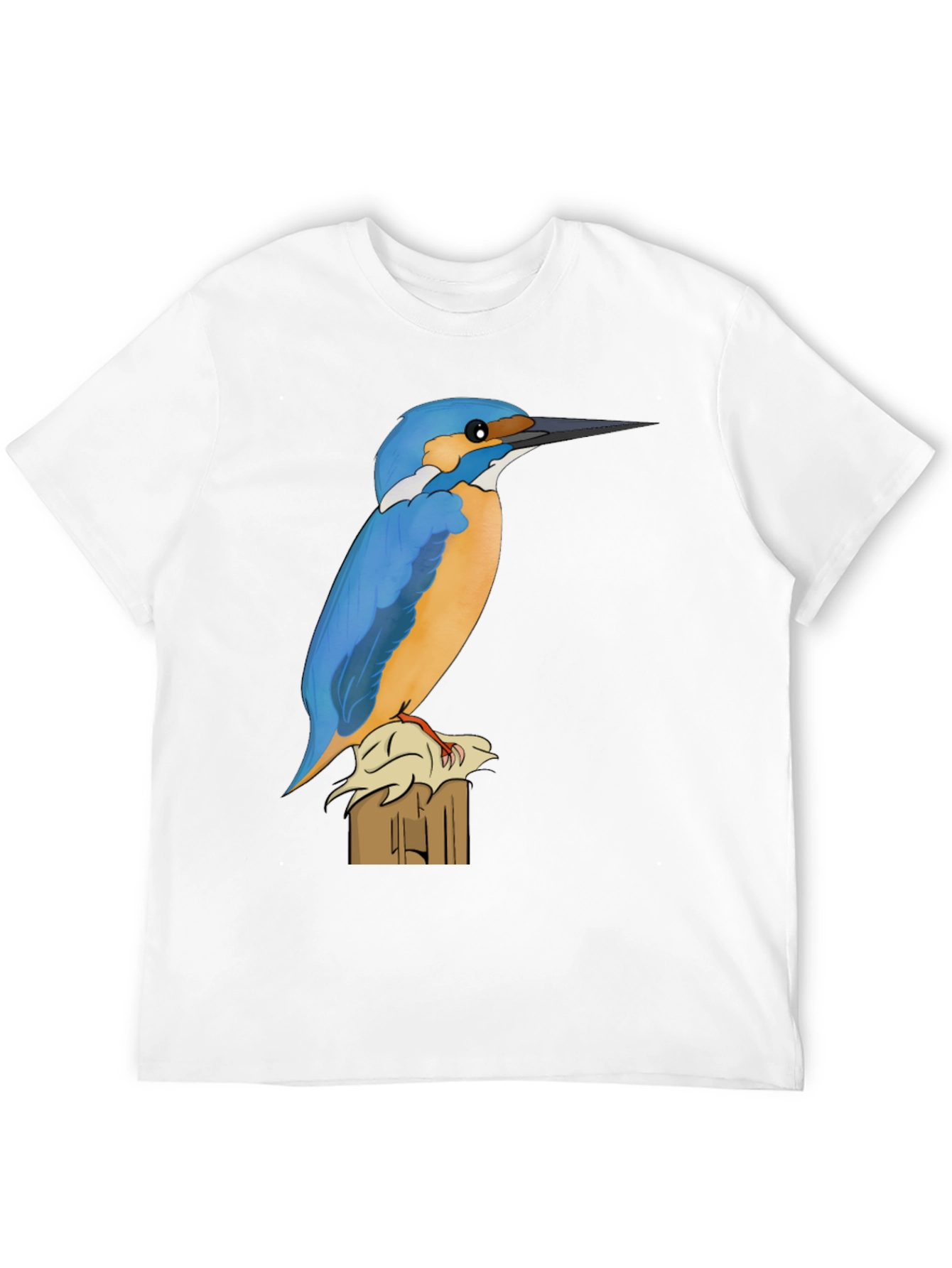Kingfisher Bird Graphic Tee - Nature Lovers Shirt
