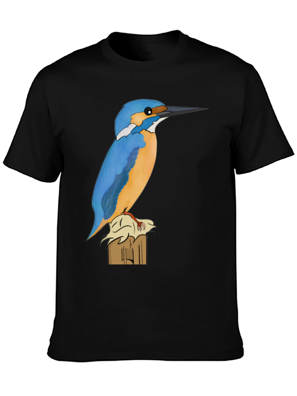 Kingfisher Bird Graphic Tee - Nature Lovers Shirt