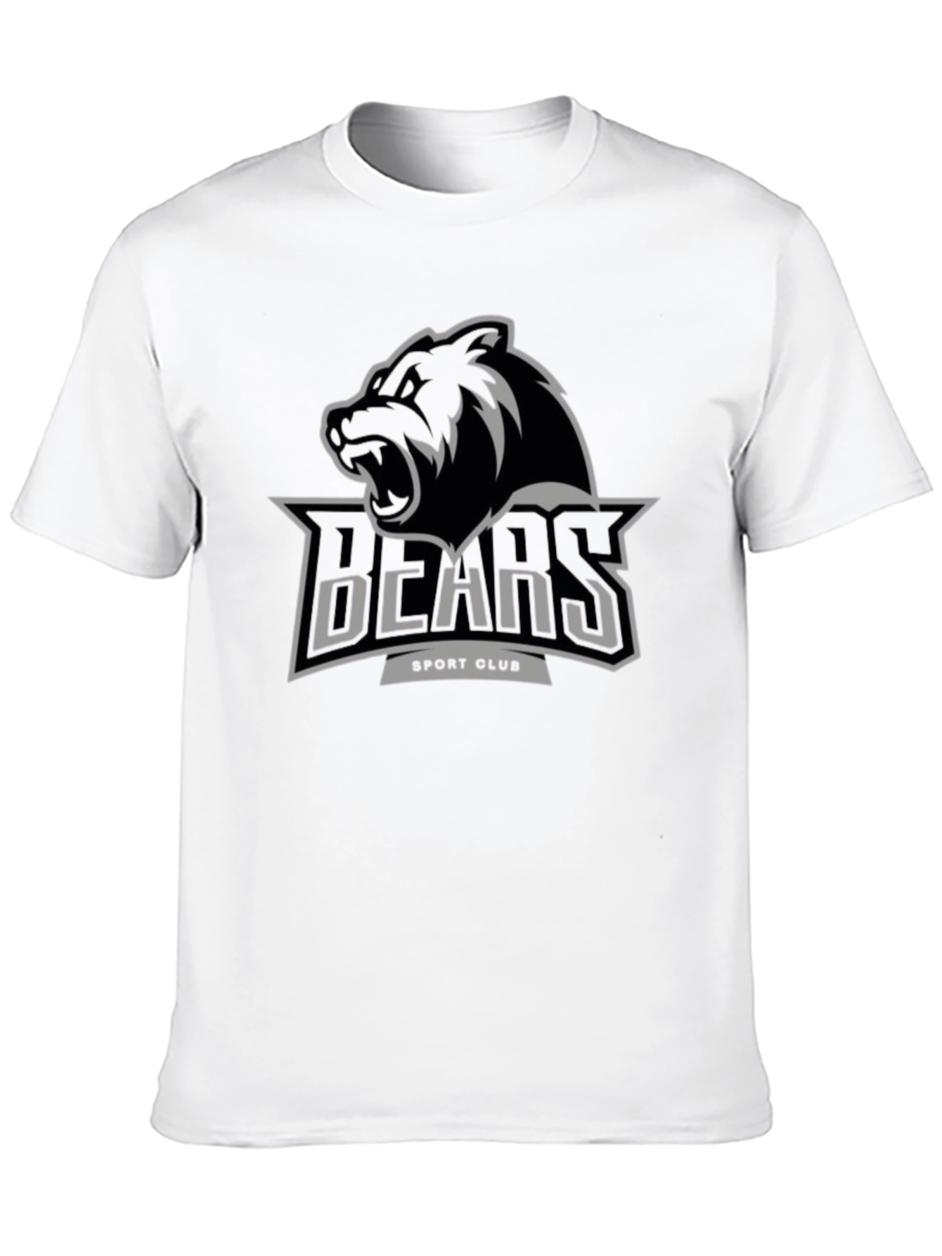 Mens Black BEARS Sport Club Graphic Tee