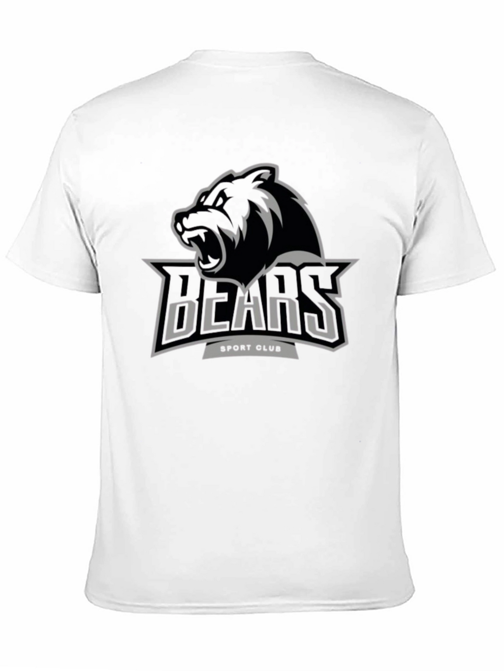 Mens Black BEARS Sport Club Graphic Tee