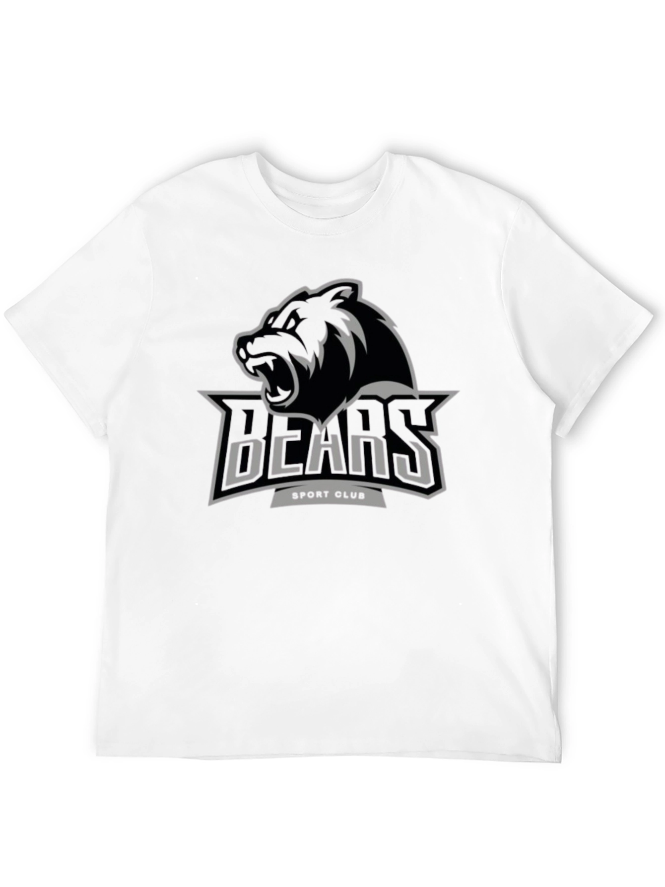 Mens Black BEARS Sport Club Graphic Tee