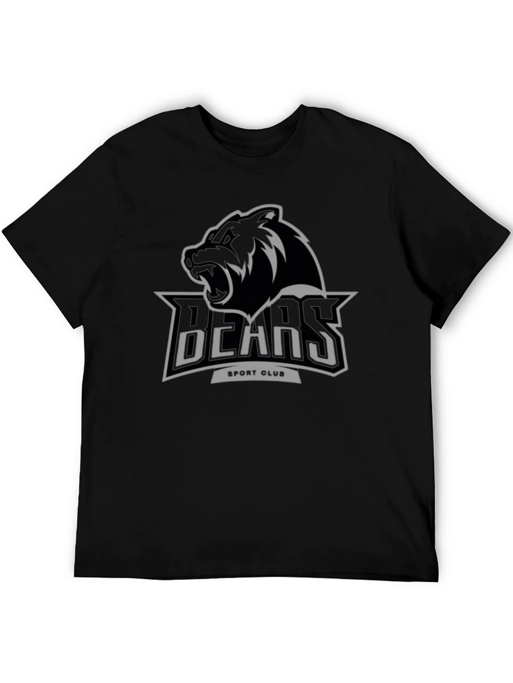 Mens Black BEARS Sport Club Graphic Tee