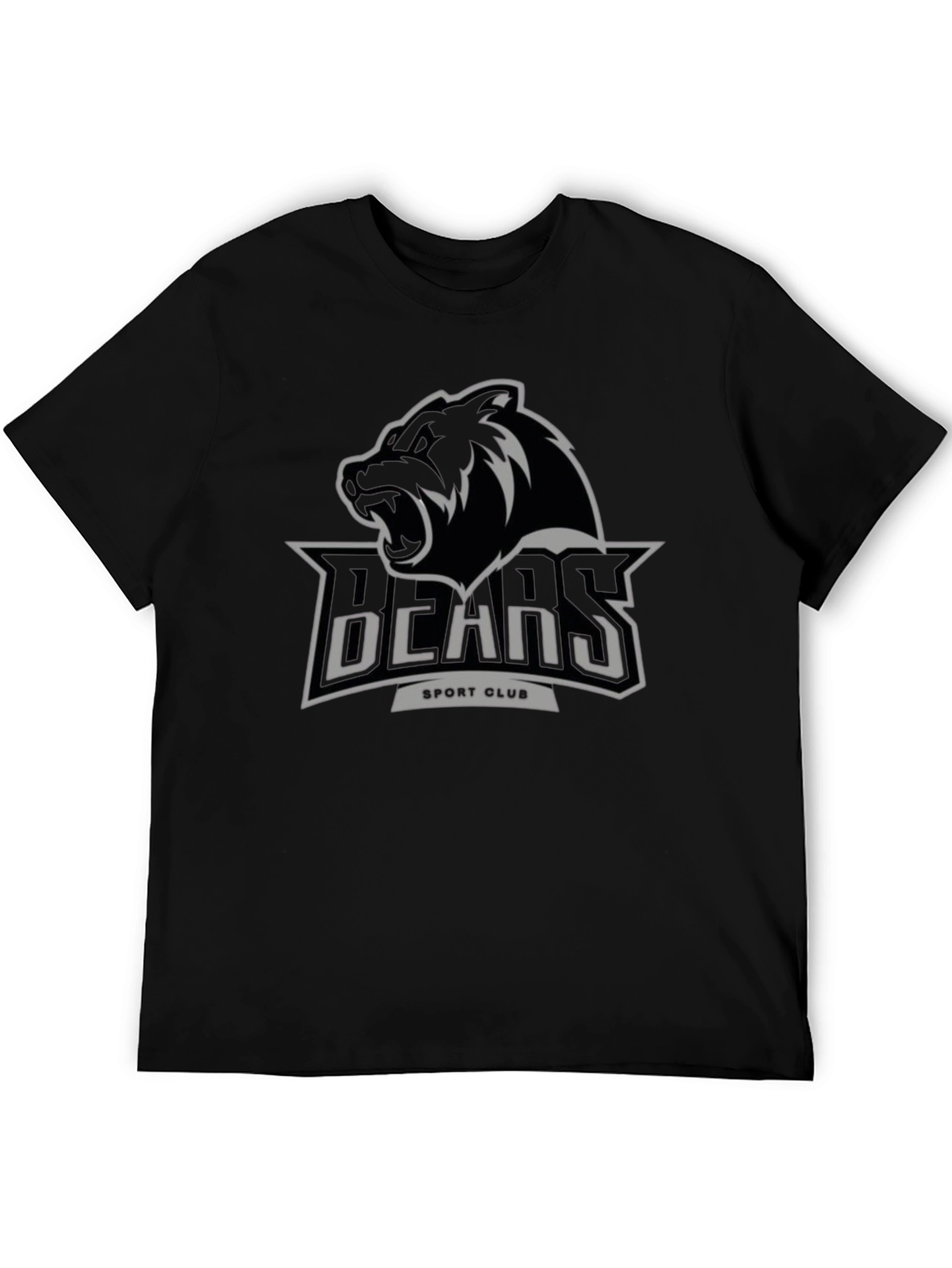 Mens Black BEARS Sport Club Graphic Tee