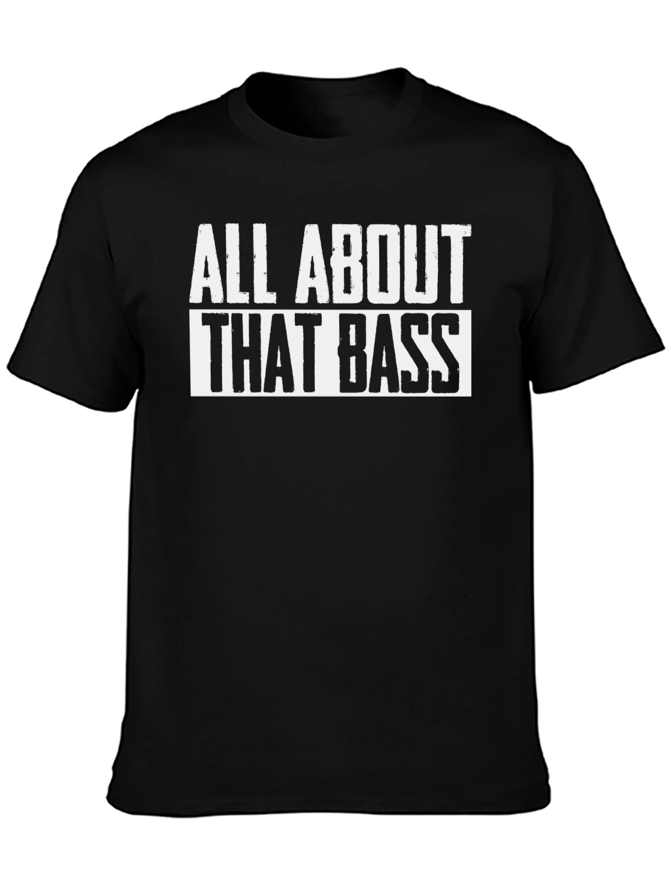 All About That Bass Graphic Tee - Trendy Black T-Shirt