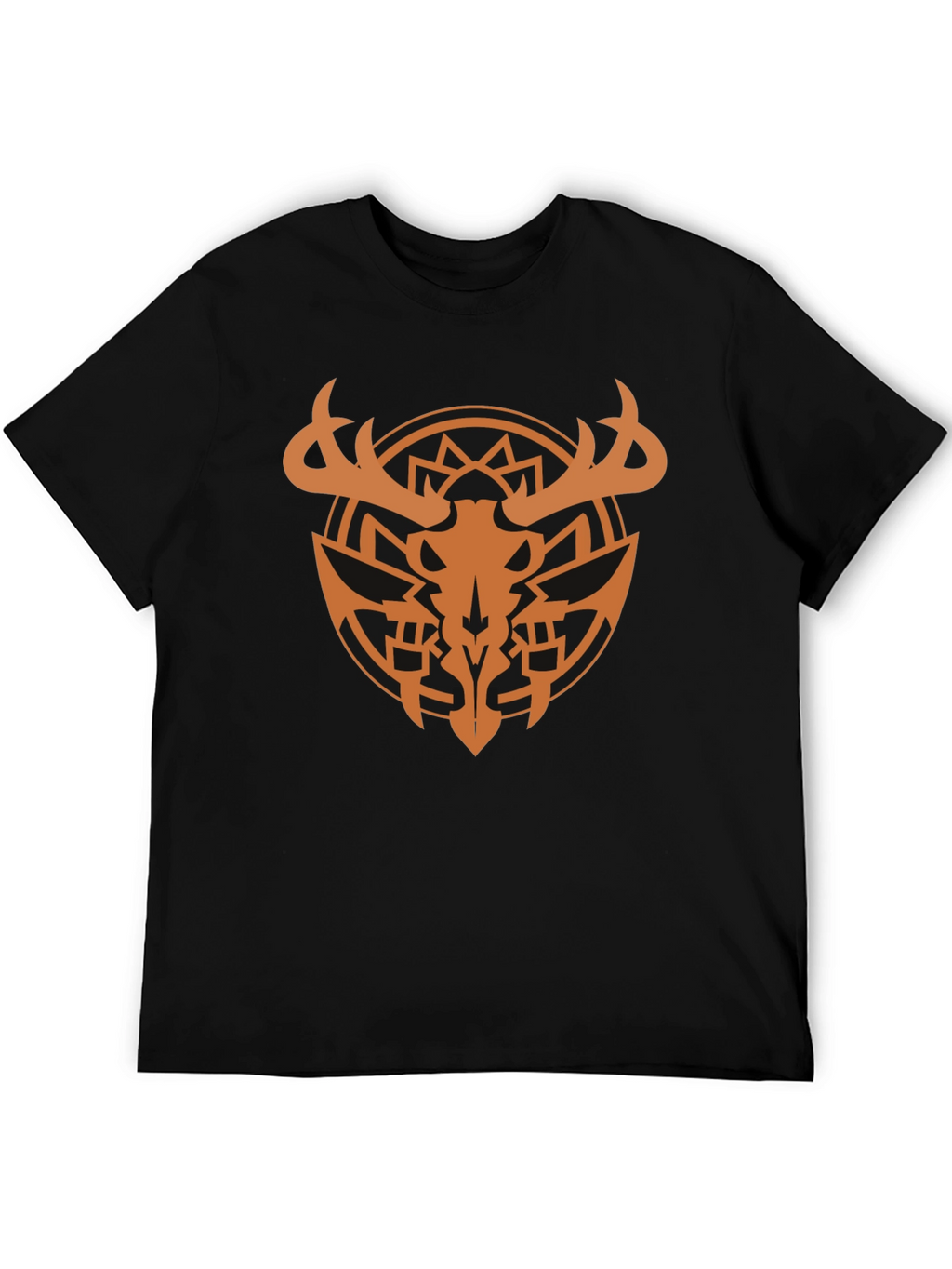 Antler Skull Black T-Shirt