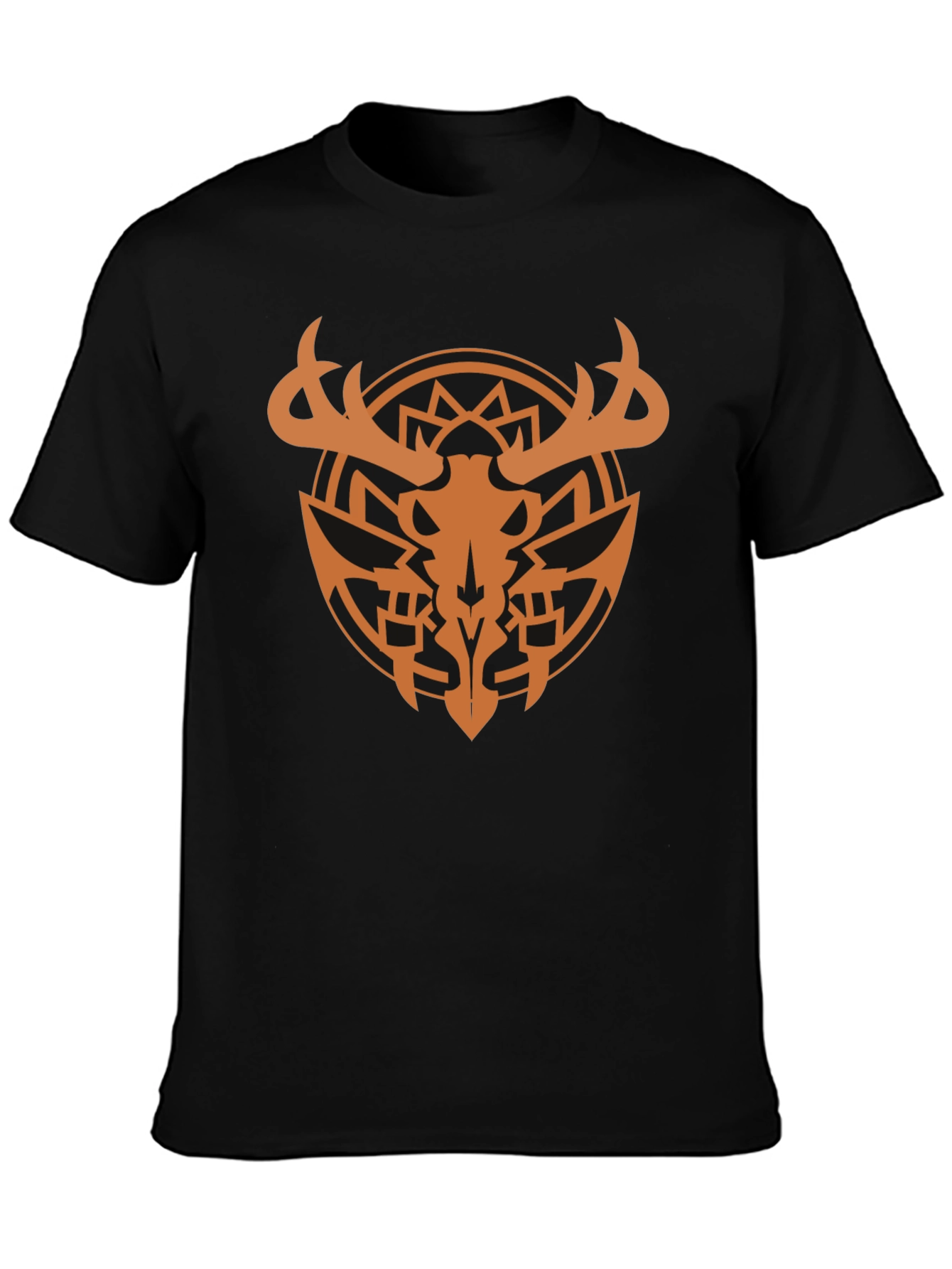 Antler Skull Black T-Shirt