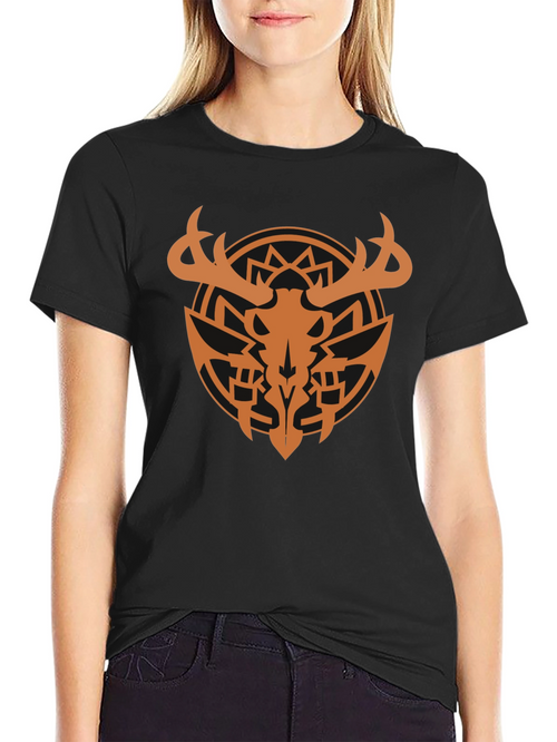 Antler Skull Black T-Shirt